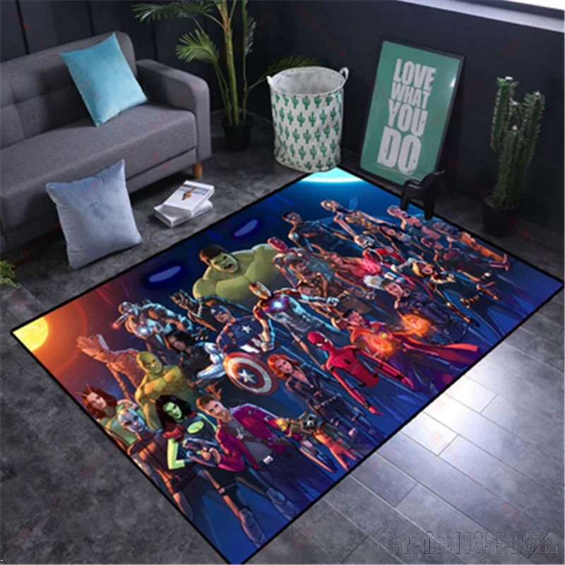 

Avengers Captain America Hulk Rug Carpets 120x160cm Decor for Living Room Children's Bedroom Sofa Bathroom Kids Floor Mat