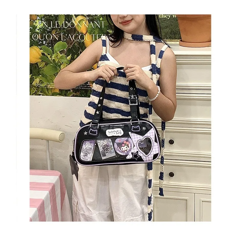 Women Harajuku Y2K Subculture Ita Bags Ladies Lolita JK Uniform Crossbody Shoulder Bags  Individuality DIY Handbags Bolso Mujer