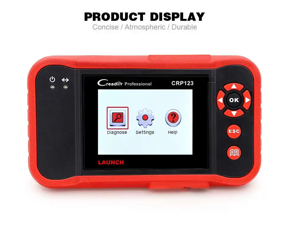 X-431 LAUNCH CRP123X OBD2 Scanner Auto Code Reader Car Diagnostic Tool ENG AT ABS SRS WIFI Diagnostics Scan OBDII Automotive