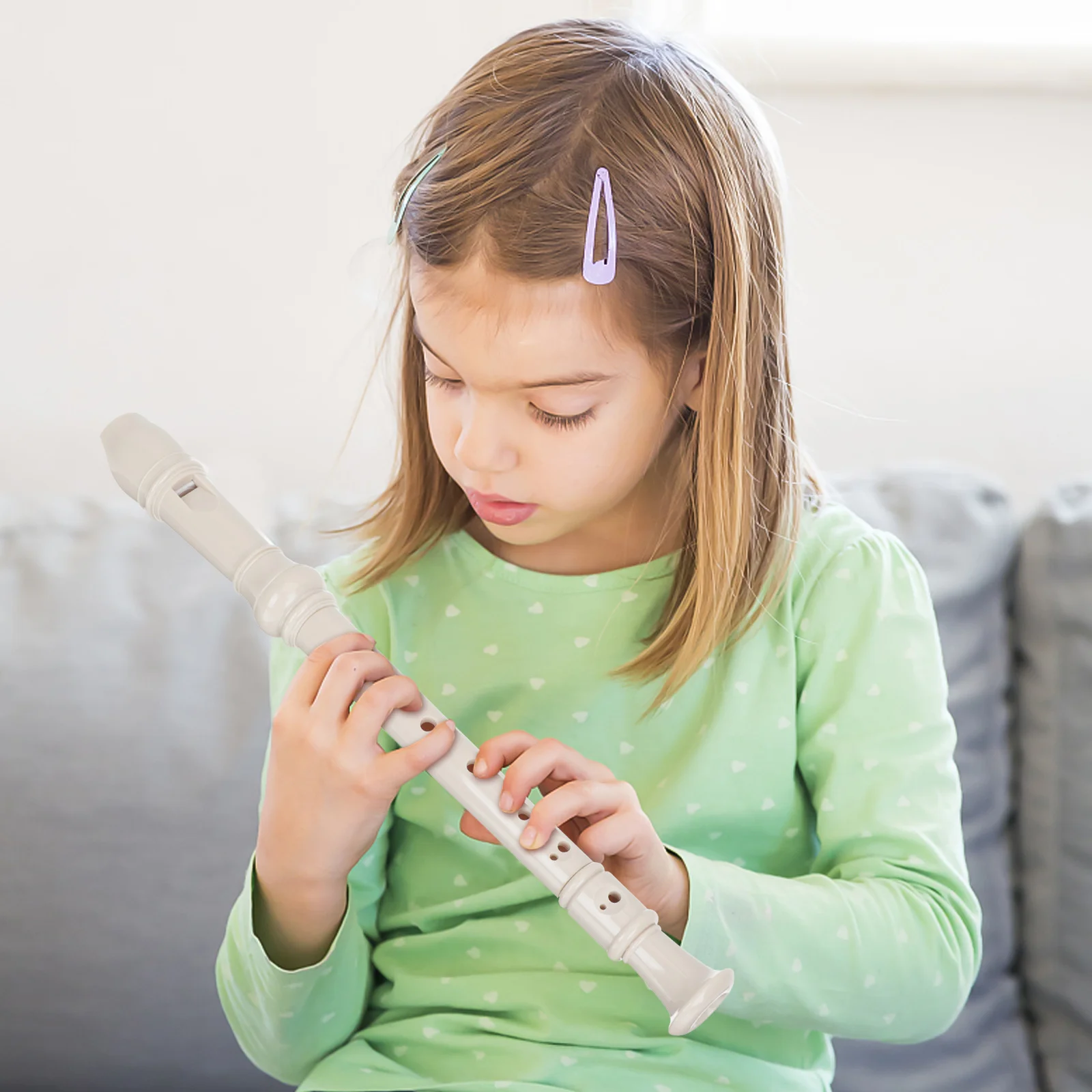 

Eight Hole Recorder Kids Soprano Clarinet Plastic Musical Instrument Children Beginner Student Lightweight Compact Size