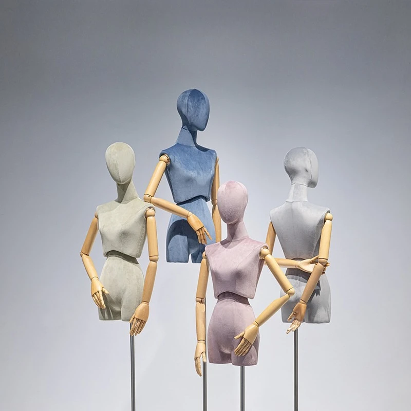 

Korean High-end Clothing Store Mannequin Prop Female Upper Body Colored Twist Waist Display Stand Garment Sewing Supplies FYMQ