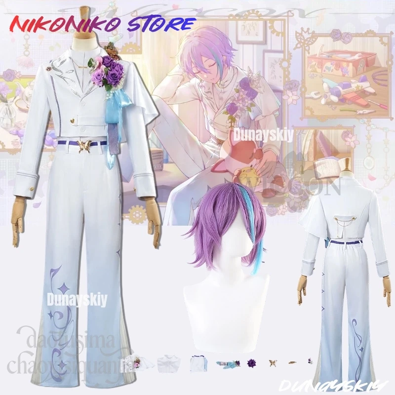 

Showtime Kamishiro Rui Wswl2 Костюм Косплей Аниме Игровой Проект Sekai Idol Белая Униформа Костюм Цветочный Реквизит Хэллоуин