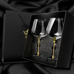 Light Luxury High-end Crystal Cup Red Wine Glass Set Tall Glass Party Wine Glass Glasses Drinking Glasses for Champagne Flute