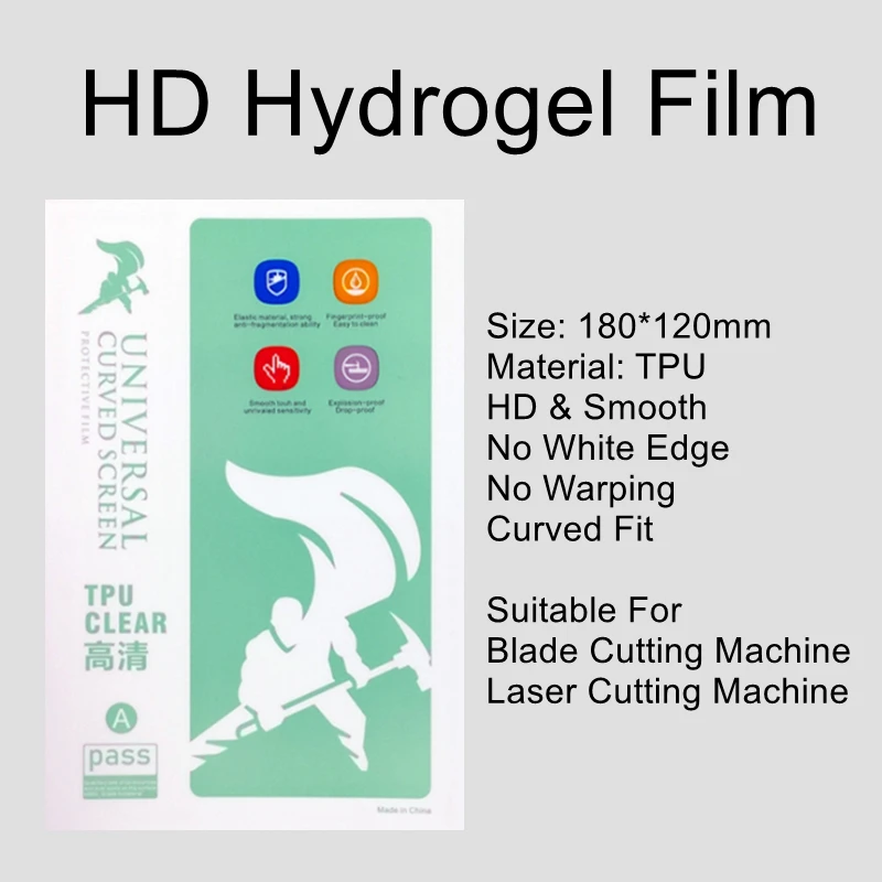 50pcs Matte Hydrogel Film LCD Screen Protector For All Mobile Phone Blade Cutting Machine Frosted HD Hydrogel Film TPU Protector