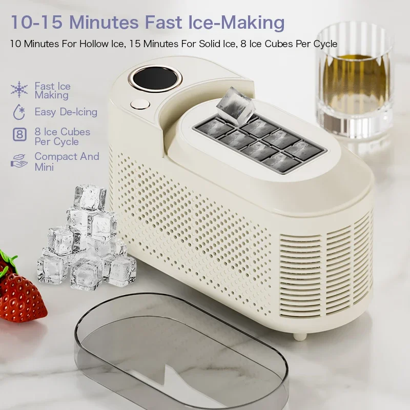 EAFC DC12V AC220V سيارة صانع الثلج الكهربائية المحمولة عنبر مكتب التخييم الجليد سيارة الاستخدام المزدوج صندوق صنع الثلج آلة صنع الثلج المنزل