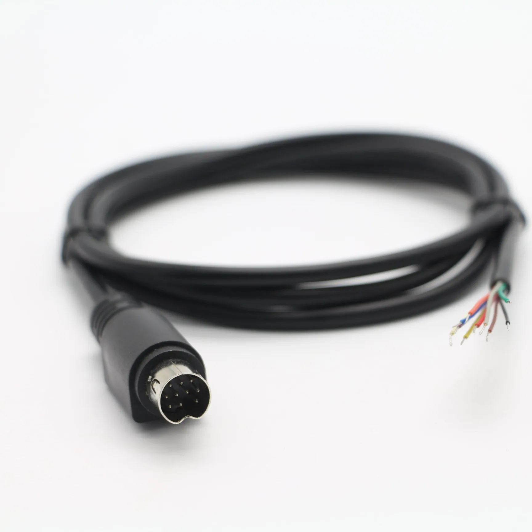 

9 Pin Mini Din MIDI Male to 9pin 9 Cores Wire Open Stripped Tinned Cable S-video Audio Cable