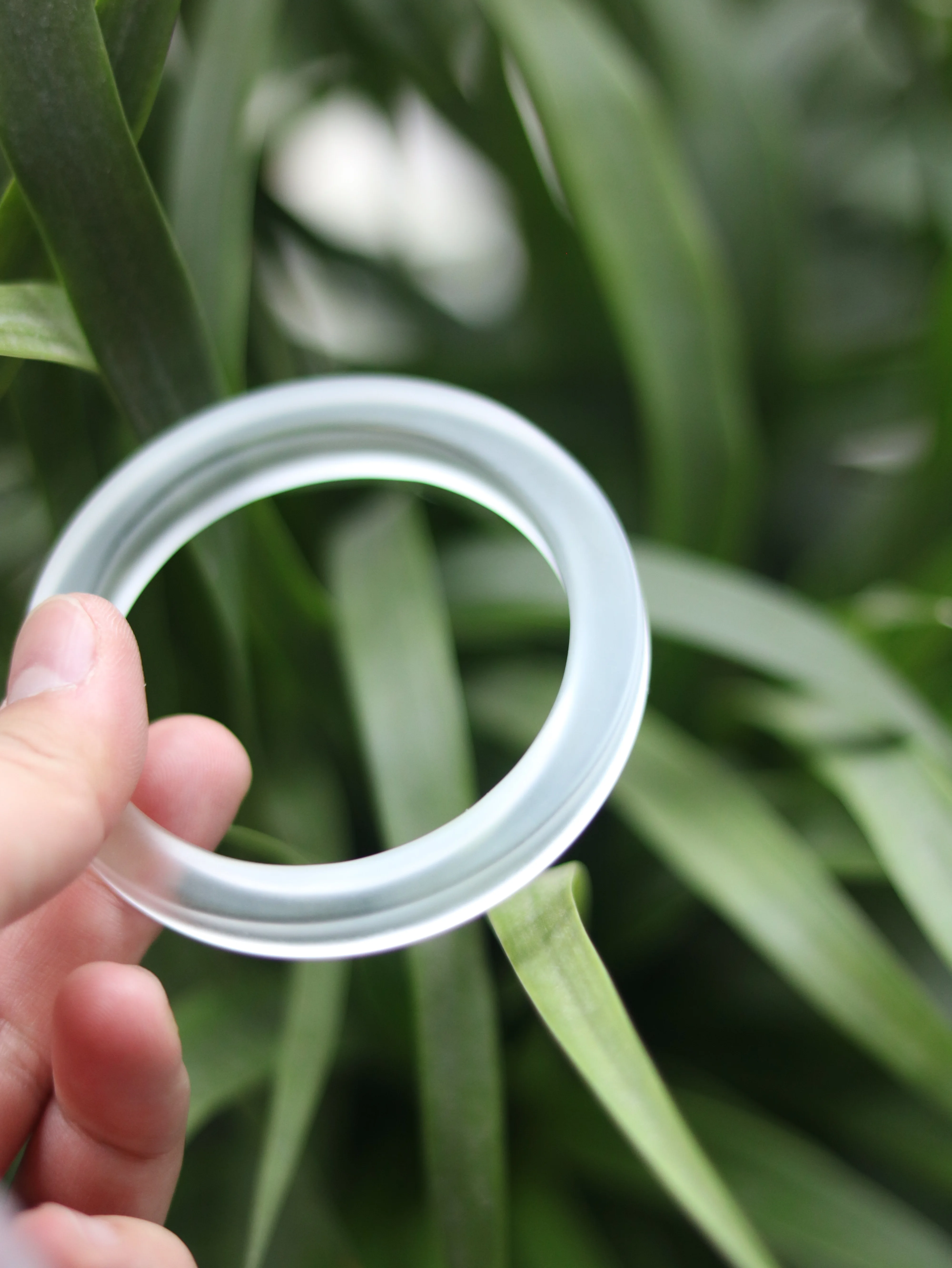 

Men's bracelet, white crystal square bracelet, large ring bracelet, fashionable and versatile.