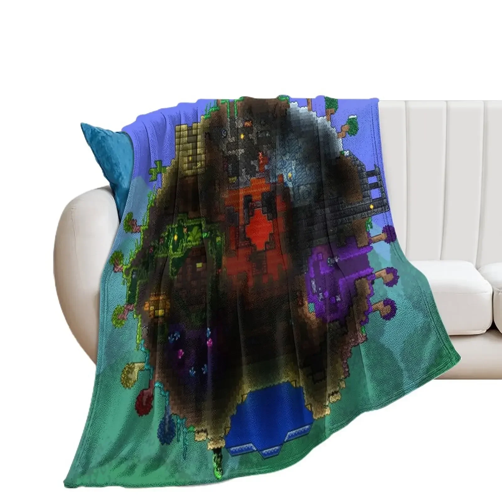 Terraria - Indie Game Throw Blanket Giant Sofa Decorative Sofas Quilt Blankets