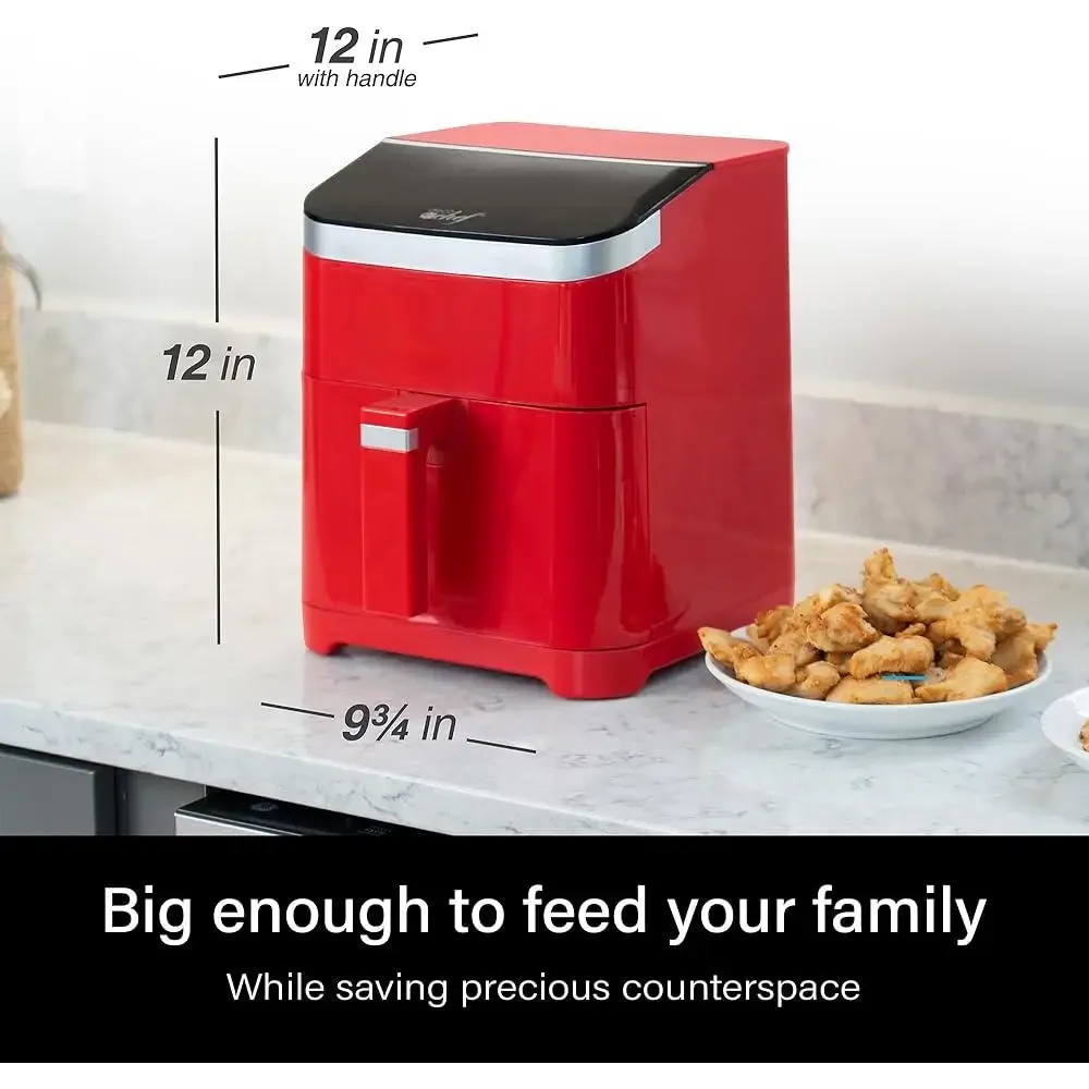 مقلاة هوائية 5.8QT 8 في 1 برامج الطبخ الذكية غير لاصقة للاستخدام في غسالة الأطباق، أدوات تحكم رقمية، ميزات السلامة، عائلة صيانة سهلة