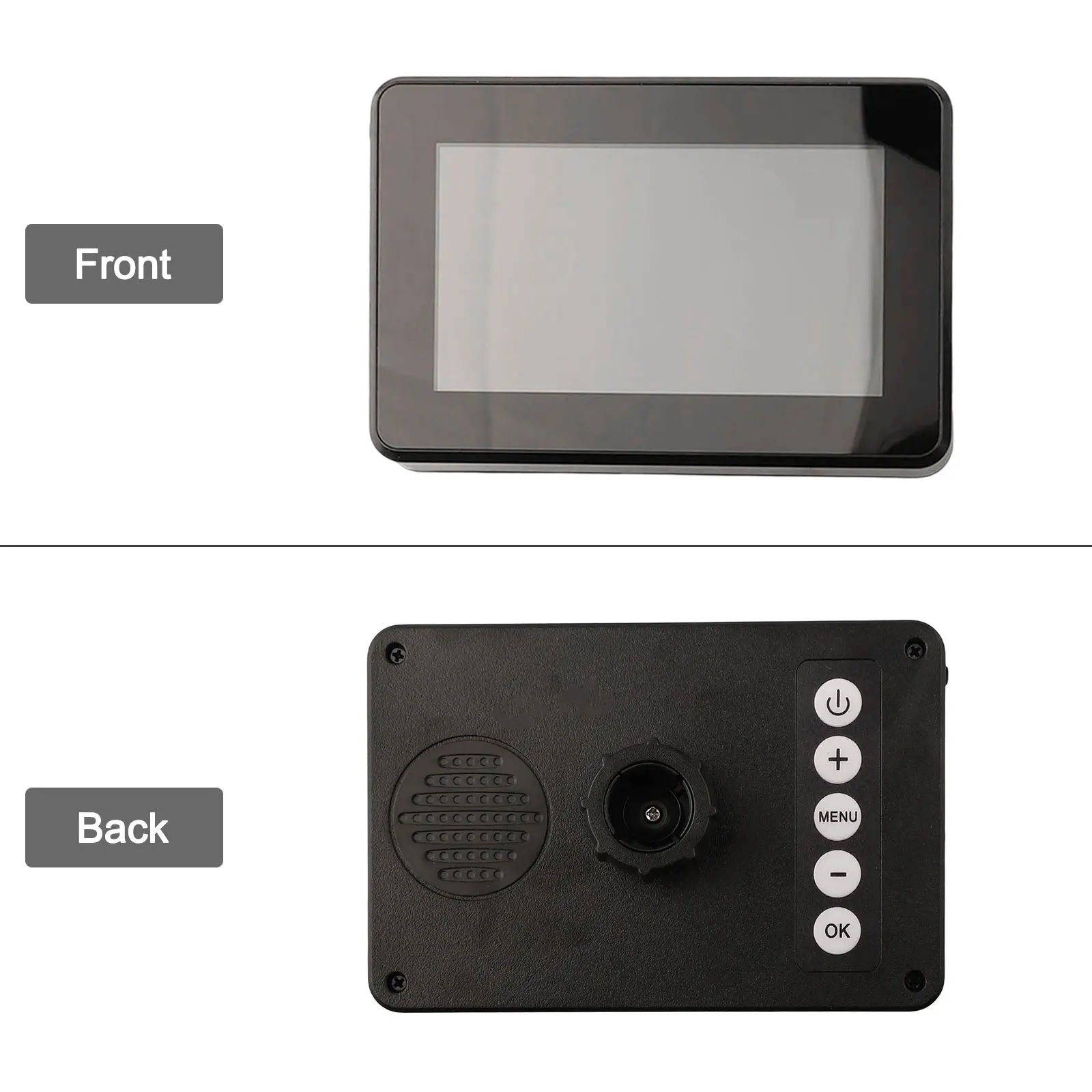 Cámara de bicicleta AHD de 1080P, pantalla con vista en vivo, 124x83x20mm, cámara de 1080P, Material ABS, conjunto de cámara y pantalla, seguridad en ciclismo