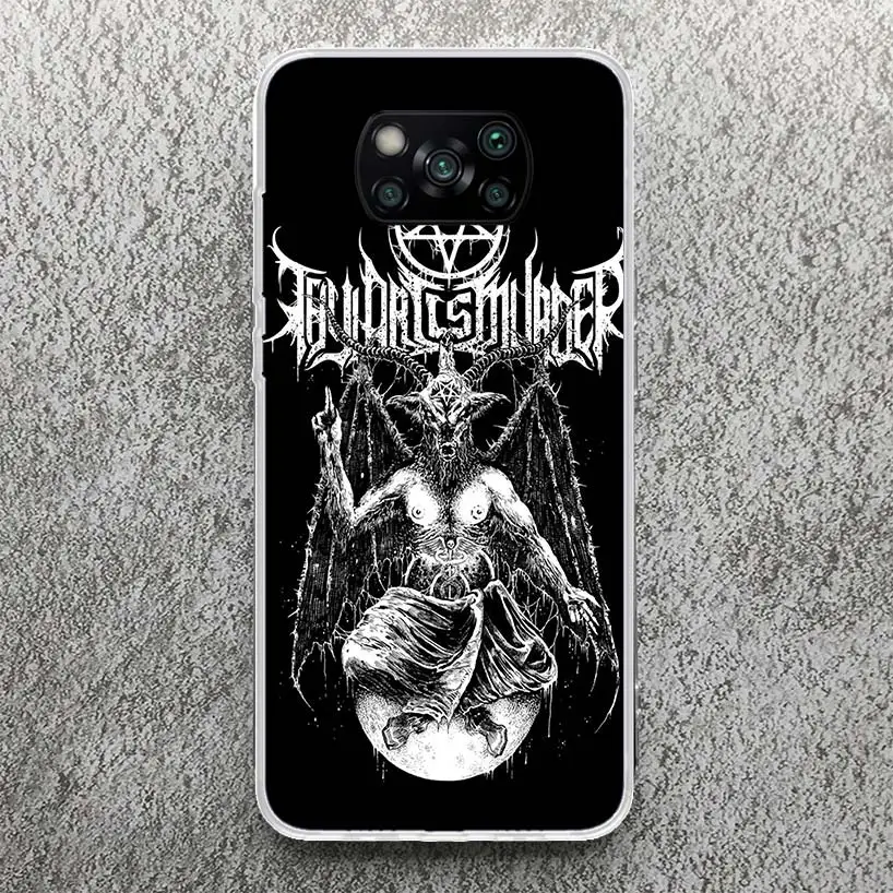 Satanic Goat Satan Devil Phone Case For Xiaomi Poco X3 Nfc X5 X6 Pro M5S M4 M3 F5 F4 F3 F2 F1 X4 GT Soft Cover Silicone Shell