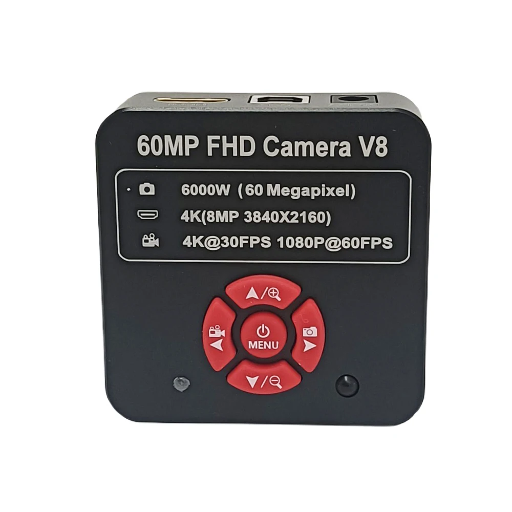 1080P 60FPS 60MP HD HDMI Electronic USB Digital Video Microscope Camera With 130X Focus Zoom Lens 56 Led Lights Phone Watch PCB
