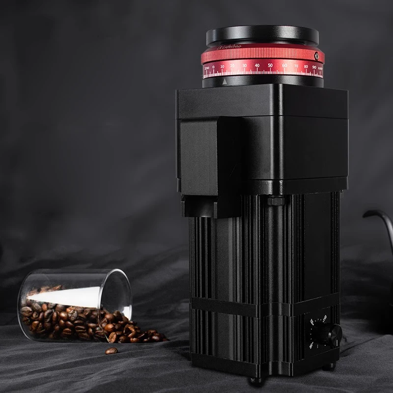 JT64 مطحنة القهوة الكهربائية المنزلية الصغيرة مطحنة القهوة التجارية تعديل الدقة 110-220 فولت لمطحنة الإسبريسو
