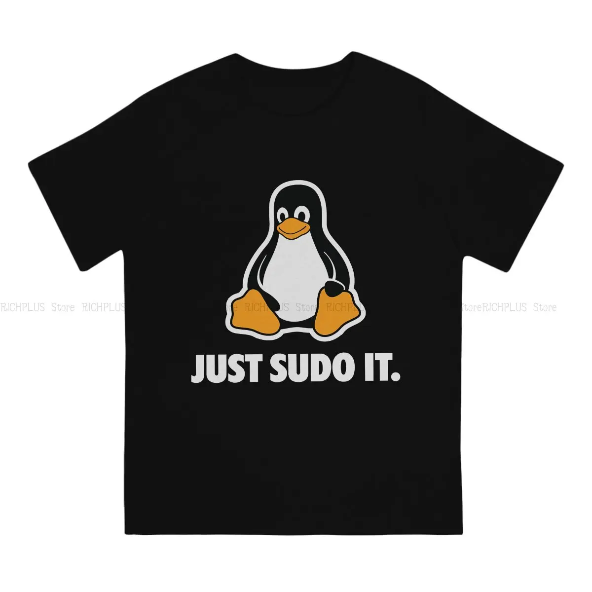 Linux Operating System TShirt Just Sudo It Basic Polyester T Shirt Oversized Men Clothes Ofertas Trendy