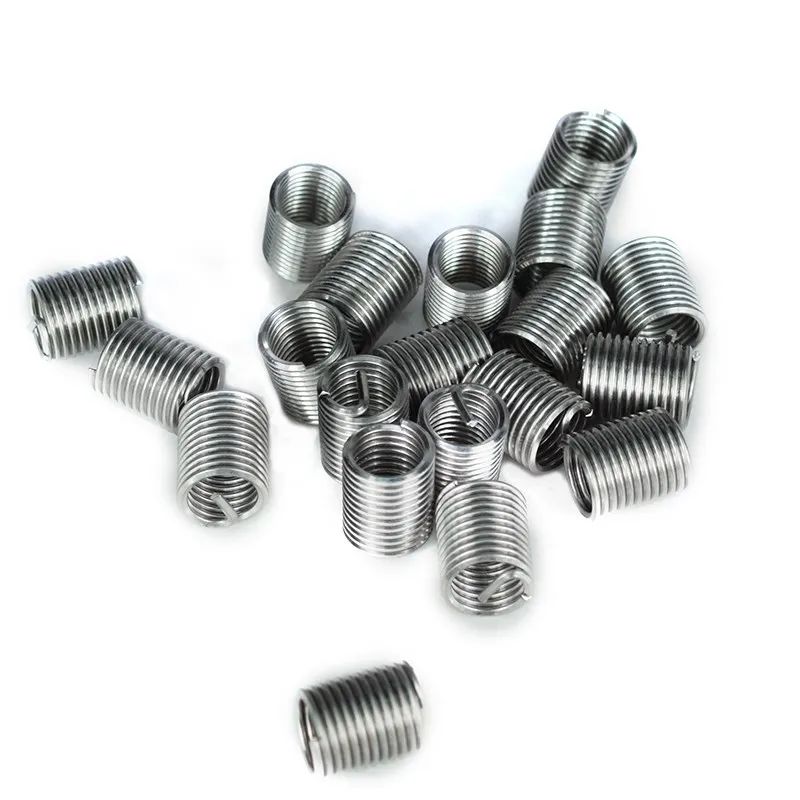 10/20pcs M3-M14 1.5D-2.0D Thread Repair Insert Kit For Restoring Damaged Threads Tools 304 Stainless Steel Thread Insert