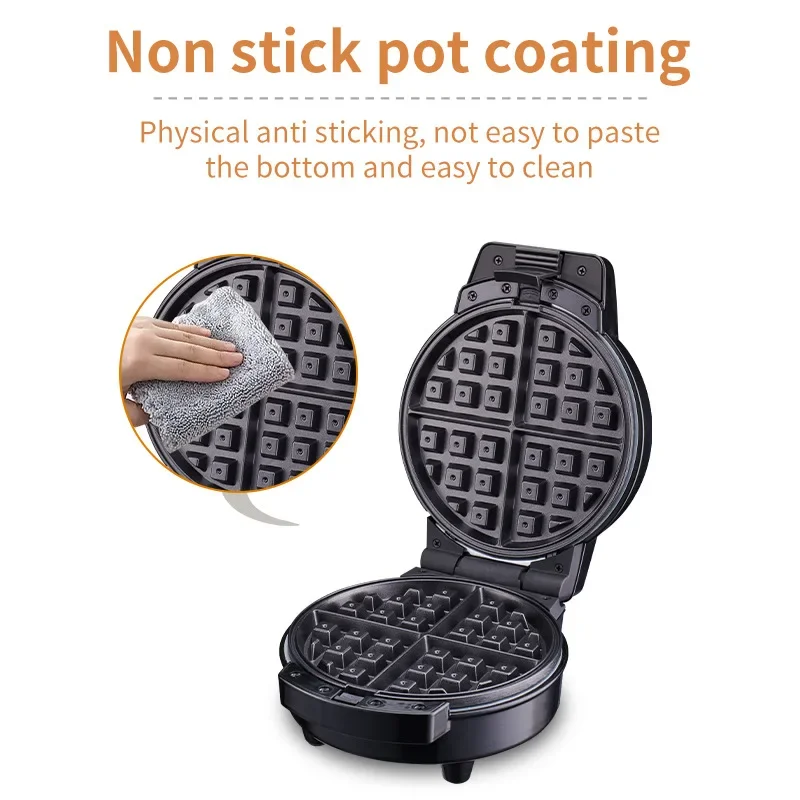 Houselin Waffle Makers, 3-in-1 Donut machine Waffle Iron Breakfast Sandwich Maker with Removable Plates, Non Stick Coating