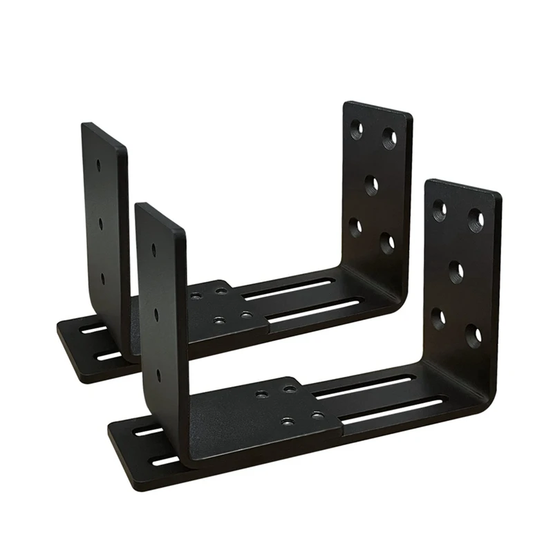 

Adjustable Door Barricade Brackets, Heavy Duty Door Security Bracket, Drop Open Bar Holder For Security
