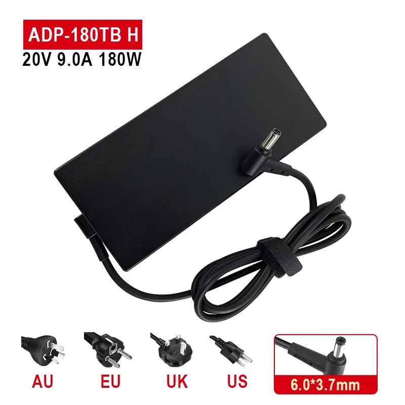 

20V 9.0A 180W 6.0X3.7mm ADP-180TB H Laptop AC Adapter Power Charger For Asus ROG Zephyrus G14 GA401IV GA502 GA502D GA502DU