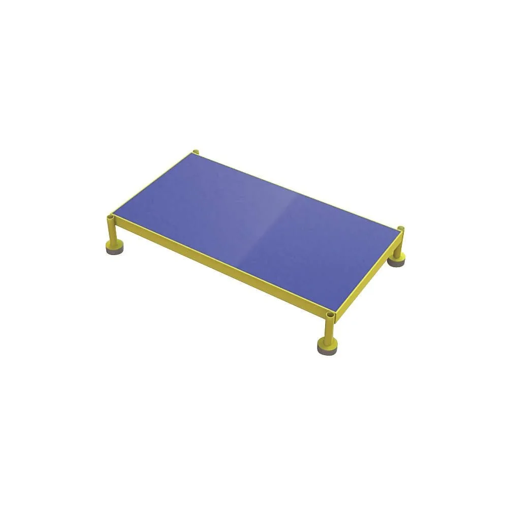 Plataforma de trabalho de aço com altura ajustável, faixa de 9-14 polegadas, tapete ergonômico, 19x24 polegadas