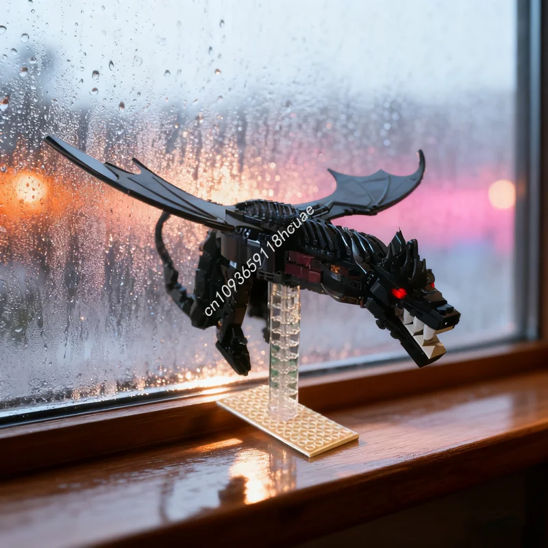 

637 шт. MOC-балерай, черный страх, создатель модели, строительные блоки, сборные игрушки, сделай сам, образование, кирпич, рождественские подарки на день рождения