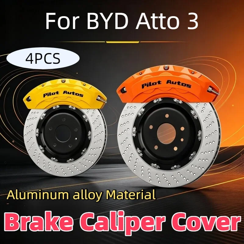 For BYD Atto 3 Car Brake Caliper Cover For BYD Atto 3 Dynamic Comfort Design Excellence Trim FWD RWD AWD Electric 5‑Seat SUV