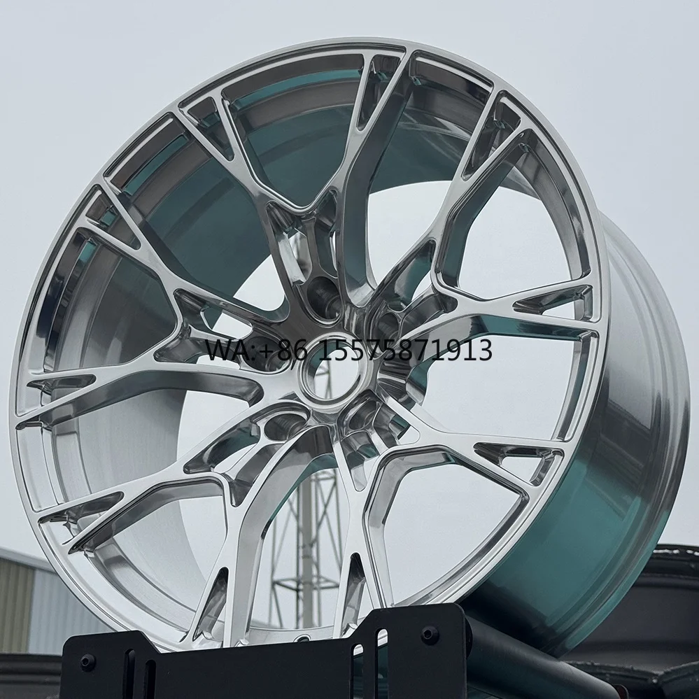 

High Quality 19 20 21 22 23 24 26 Inch 6061-T6 Alloy Car Wheels Custom Polished 5x112 Forged Racing Car Wheels for M8