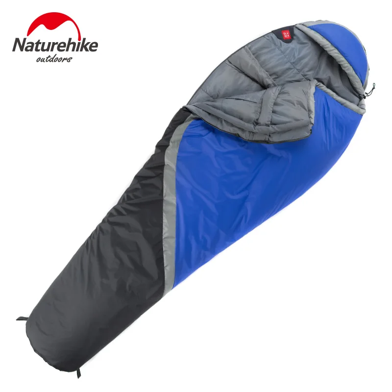 

NatureHike NH15S001-S Winter Mummy Sleeping Bag For Camping Hiking Travel Can Be Zippered Together