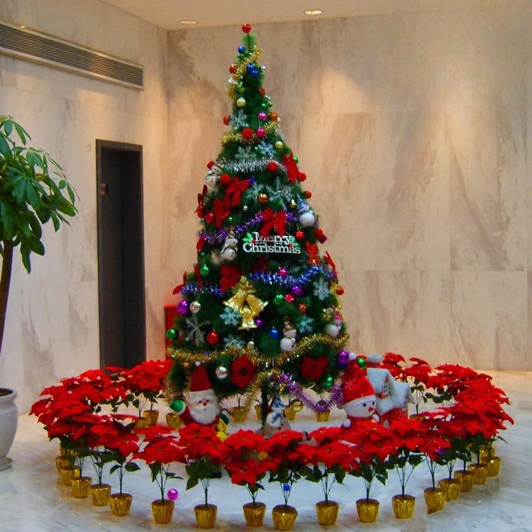 1.5M To 3M Encrypted Pine Needle Christmas Tree Decor For Shopping Mall Hotel Household Indoor Christmas Layout Props