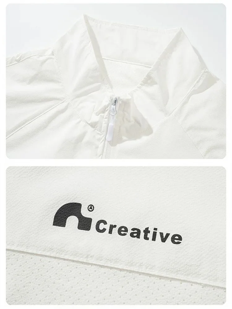 

Легкая летняя мужская одежда из ледяного шелка для защиты от солнца, свободная, дышащая, модная, универсальная рабочая одежда, куртка для молодежи