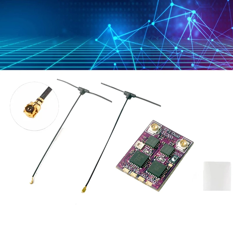 Voor Happymodel EP1 DUAL TCXO Ontvanger ESP32 2.4Ghz 2400-2480Mhz CRSF ELRS Mini FPV Racing Drone Ontvanger EP1 DUAL TCXO Duurzaam