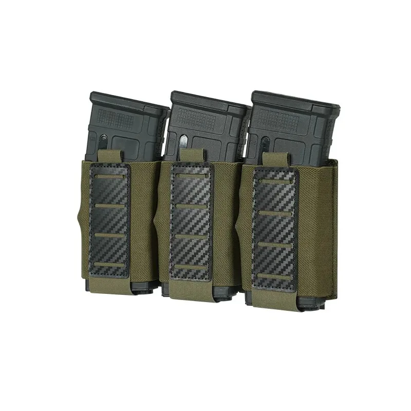 

5.56 Triple Magazine Bag MOLLE System Hunting Holster Carrier with Carbon Fiber Hunting Holster Shooting Air gun