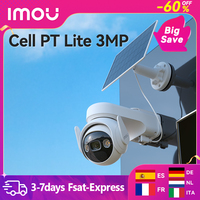 IMOU Cell All In One Panel Set 2K WiFi Camera 5000mAh Battery Wireless IP66 Smart Color Night Vision Home Security Camera