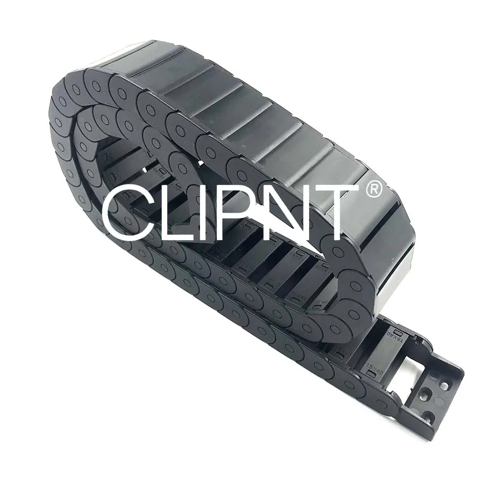 KYJET 1Meter Cable Chains 7x15 10x20 10x30 10x10mm Bridge Type Non-Opening Plastic Towline Transmission Drag Chain for Machine