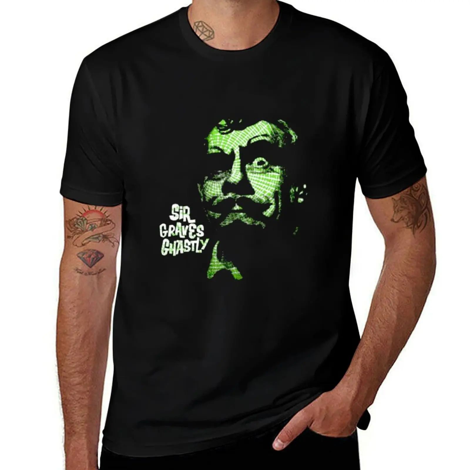 Sir Graves ghastly Spider Web T-Shirt man t shirts graphic T-Shirt
