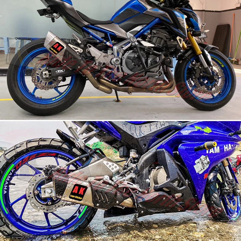 Slip On 51mm Universal Motorcycle AK Exhaust Muffler for NINJIA250 400 Z400 900 CBR300 R3 R6 R25 ZX6R ZX10R MT09 ETC Tail Pipe - view 5