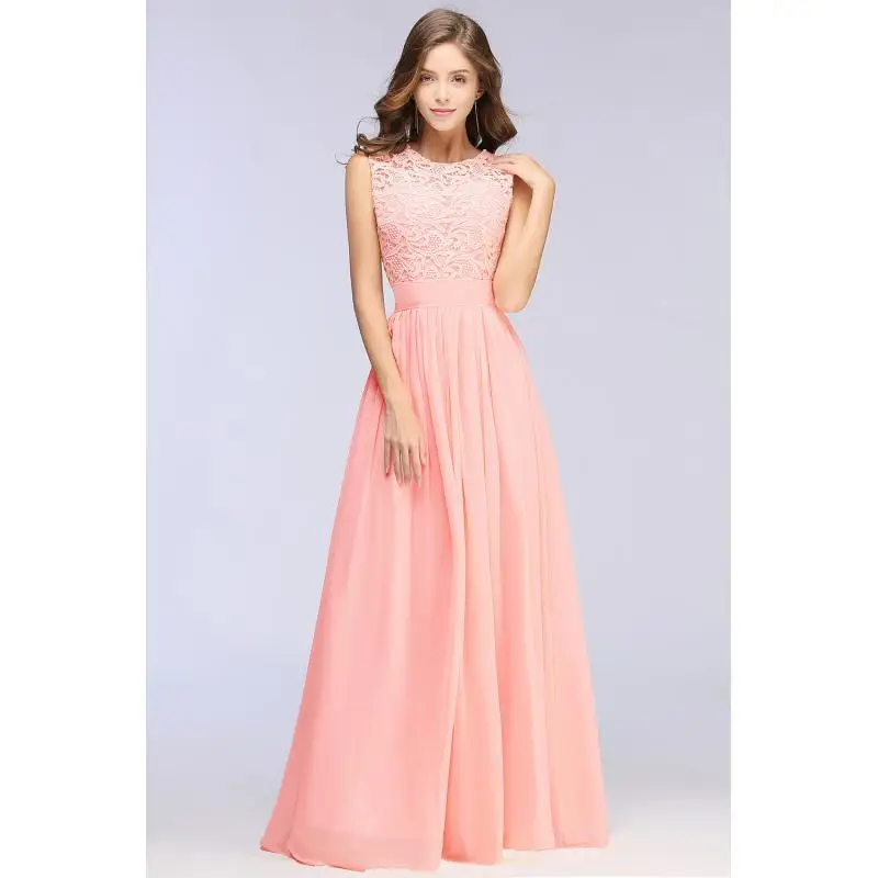 Blumenspitze Rosa Boho Maxikleid für Damen Sexy Ausgeschnittenes Bohemian Chiffon Partykleid Elegantes Damenkleid 2026 Neu
