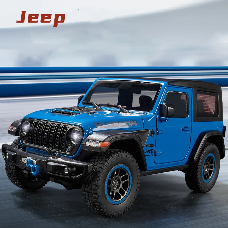 1:18 Jeeps Wrangler Rubicon 20th Alloy Model Car Toy Diecasts Metal Casting Sound and Light Car Toys For Children Vehicle
