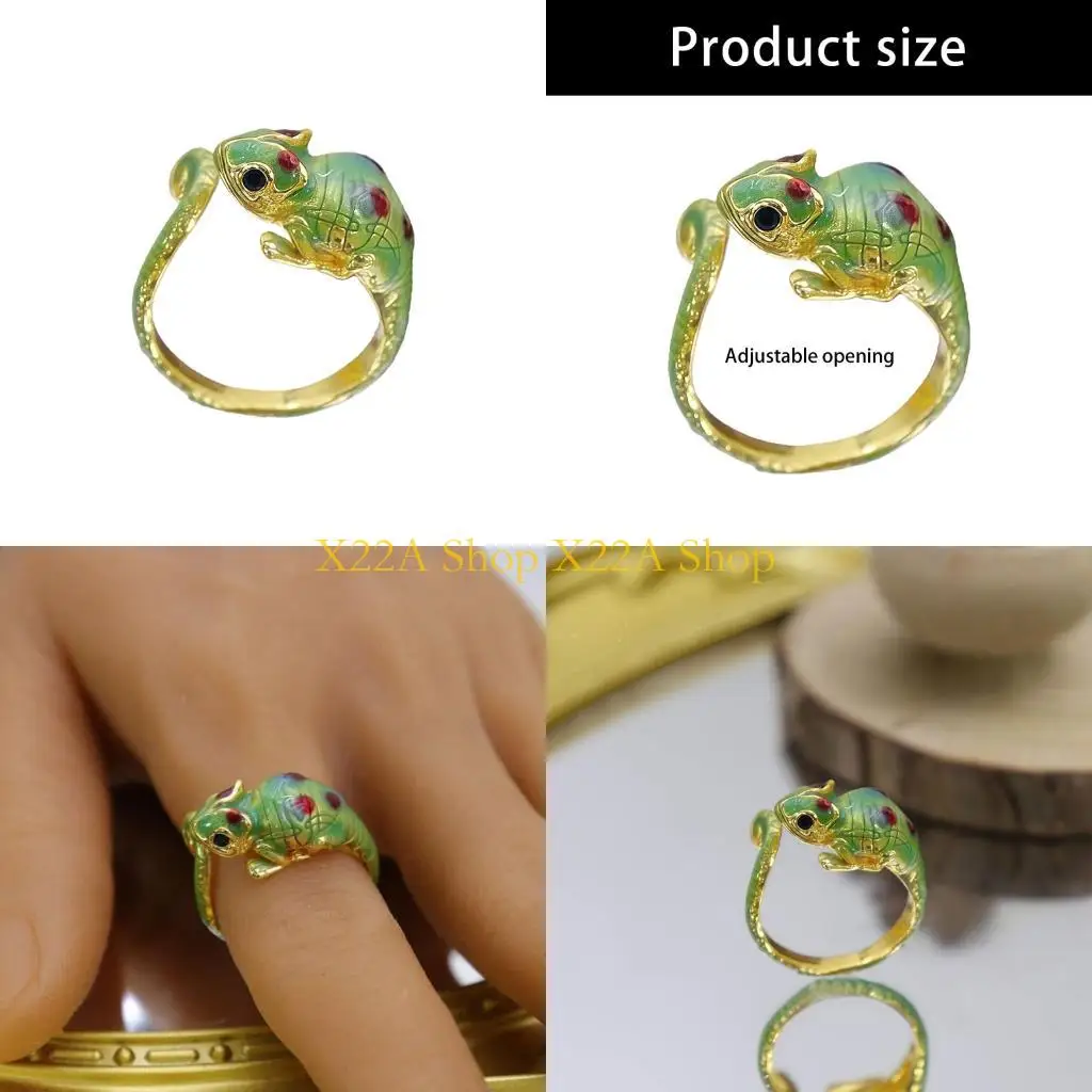 Unique Versatile Accessory Rings Offering Anole Inspire Hues Changes Based on Heat and Light for Everyday Elegant