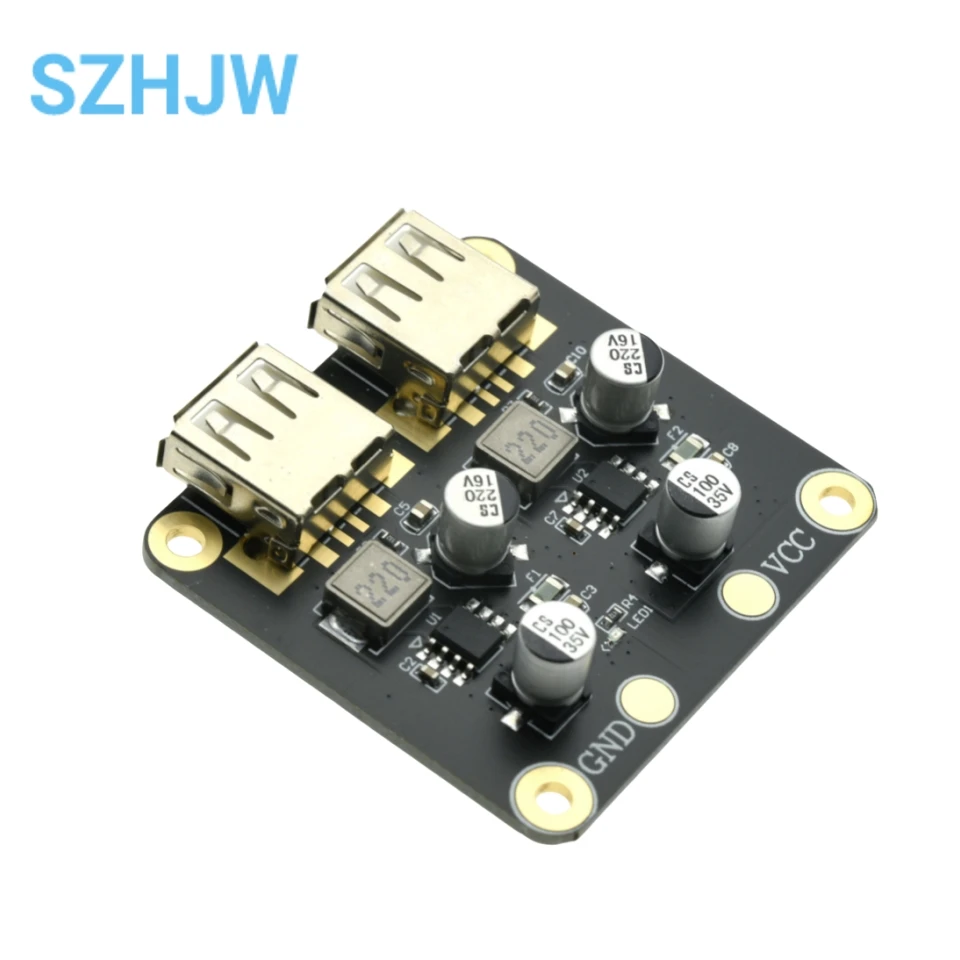 Fast Charge Step-down Module 12V24V To QC3.0 Fast Charge Dual USB Charging Board Supports Apple Huawei FCP