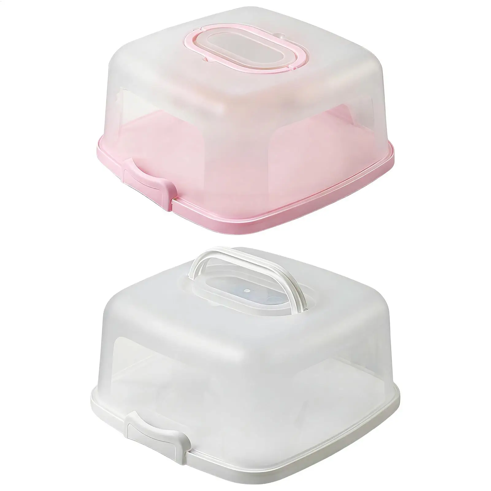 

10 Inch Travel Cake Carrier with Handle Reusable Food Storage Container Pie Dessert Muffin Cupcake Transport Box for Picnic