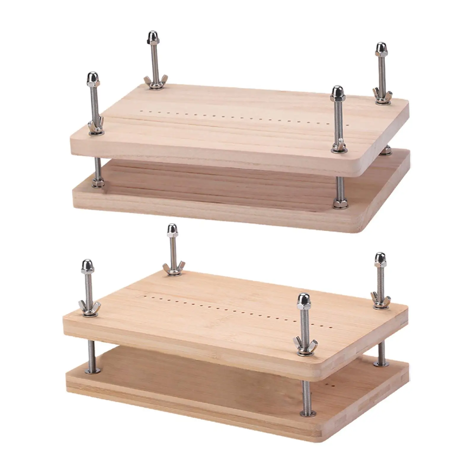 Wooden Book Press DIY Crafts AntiSlip for Journals Making Notebook Home Use