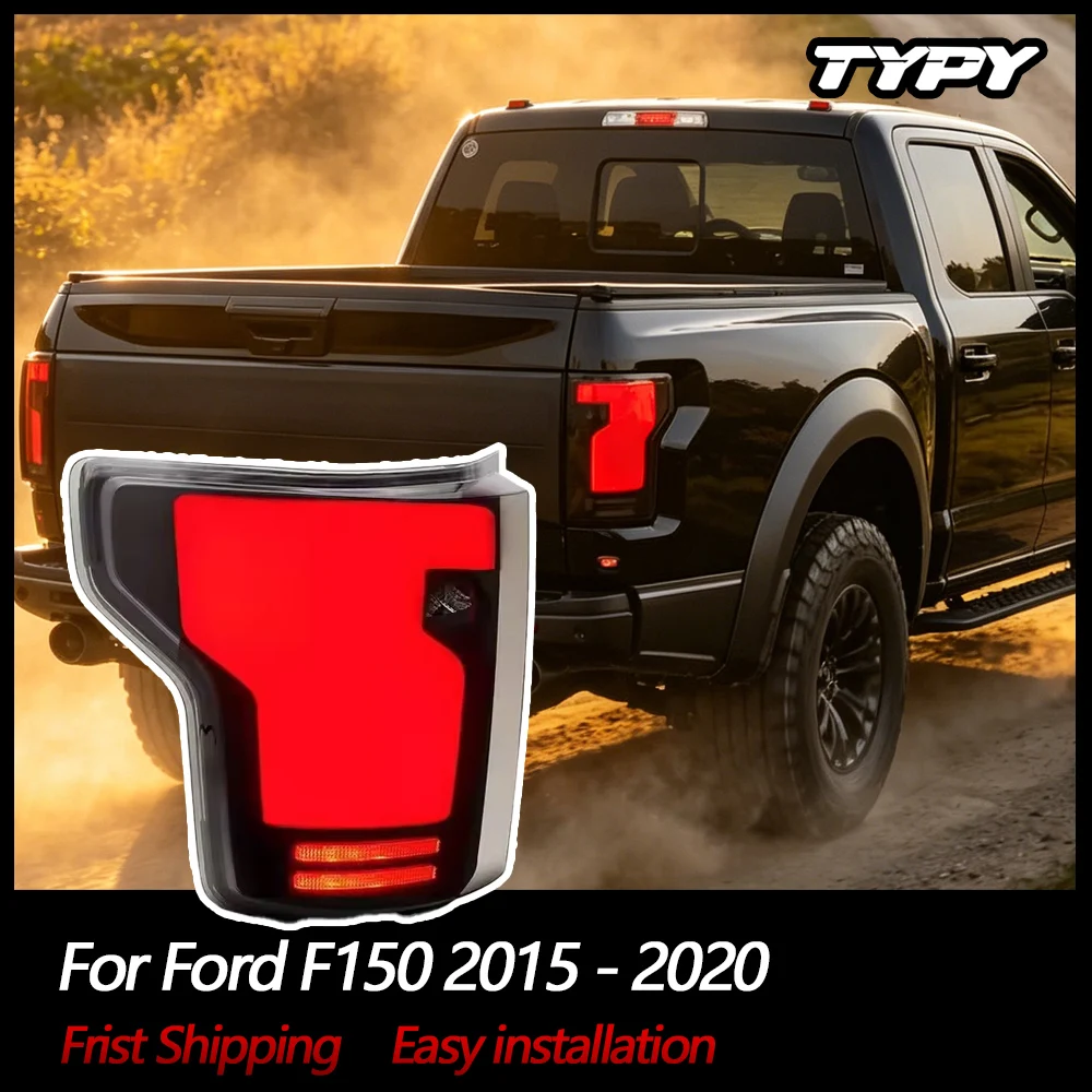 TYPY LED Tail Lights for Ford F150 2015 - 2020 Starting Animated Taillight Dynamic Turn Signal Lights Brake Reverse Running Lights