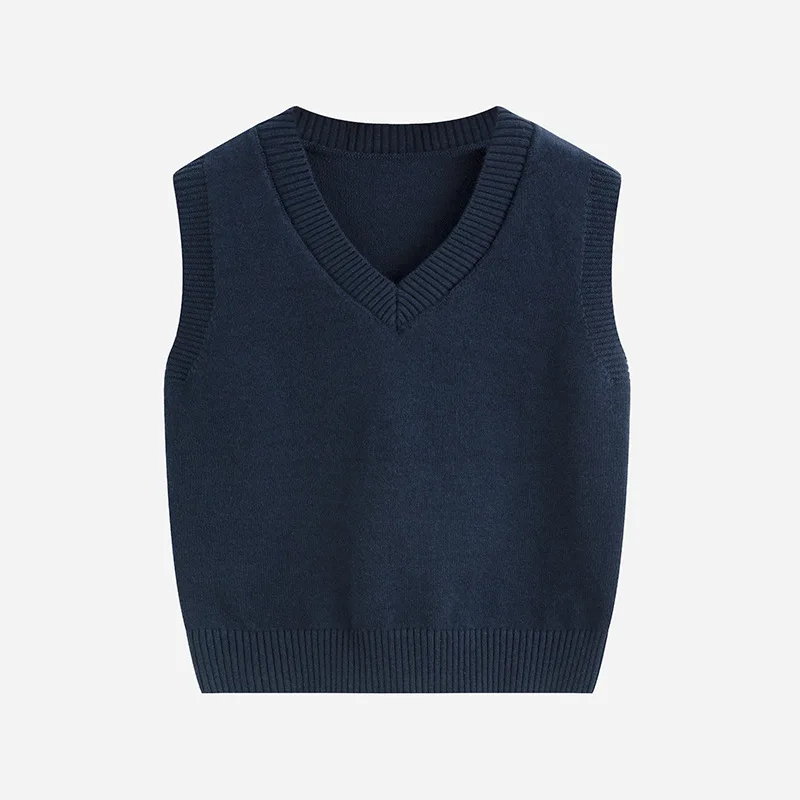 New Arrived Spring Autumn Children Sweater Boys Solid Clothes Kids Baby Knitted Vest 95% Cotton Top Clothes 3-15y 90-180