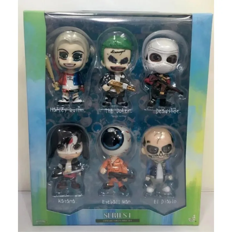 Hot Toys Marvel DC Anime suicide squad X Task Force Q-version Harley Quinn Joker 6-piece Doll Cake Decoration Handmade toy model