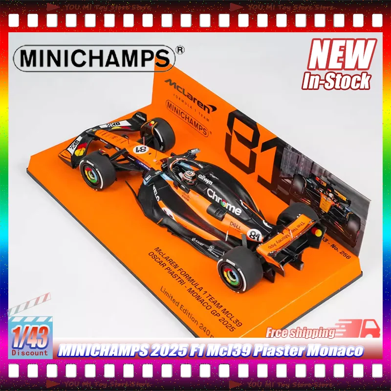 

В наличии: Minichamps 1:64 2025 F1 Mcl39 Piaster Monaco Grand Prix, коллекционная модель гоночного автомобиля из смолы, индивидуальный подарок-игрушка