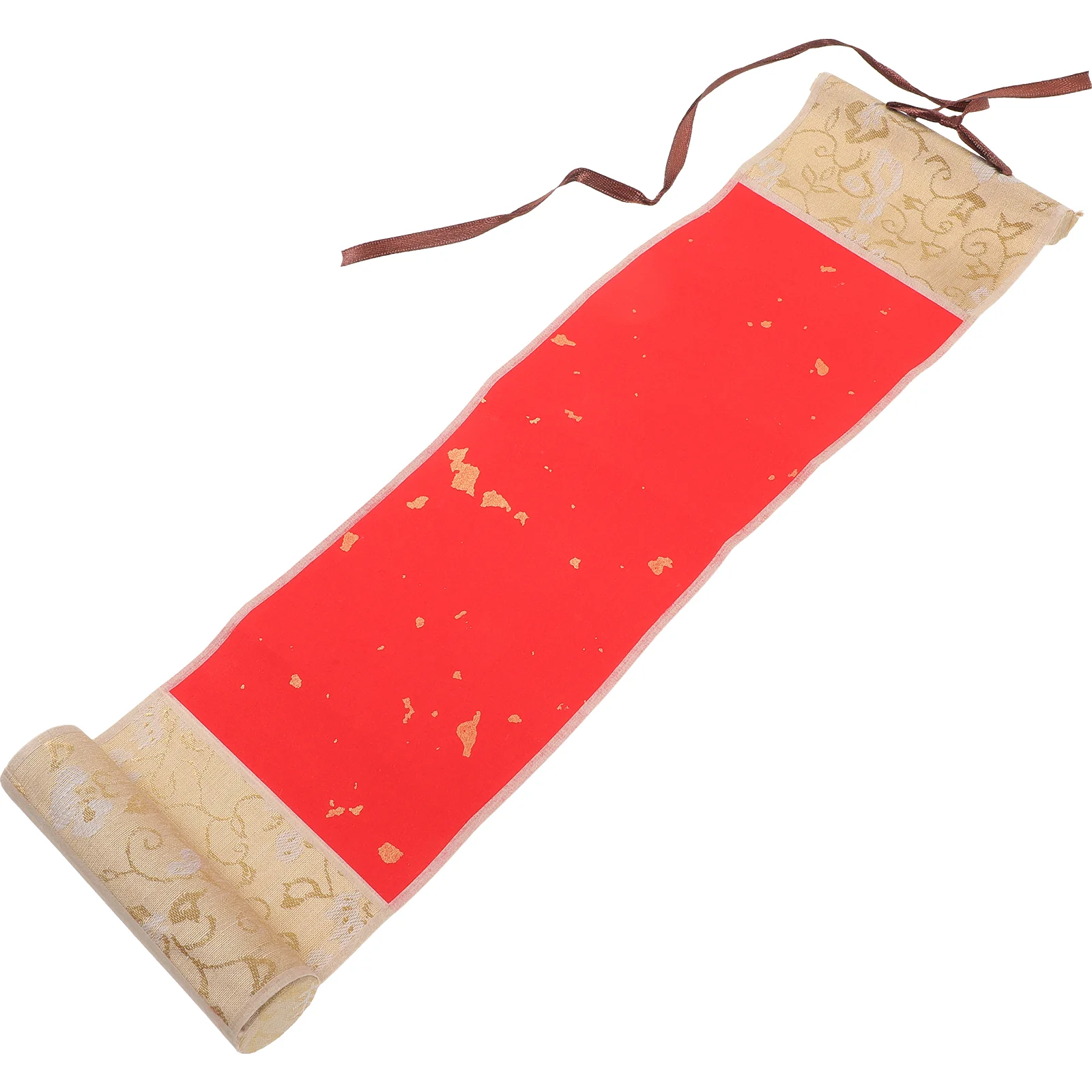 Blank Calligraphy Paper 10x38cm Grass Leaf Xuan Paper Scroll for Writing Brush Letters Running Script