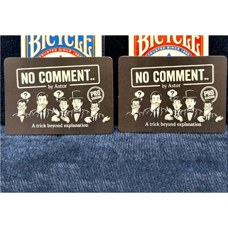 No Comment PRO (Astor Upgraded) - Ultra-Gładka Talia do Pokeru, Sztuczka Magiczna |   Profesjonalny efekt iluzji zbliżeniowej dla magików