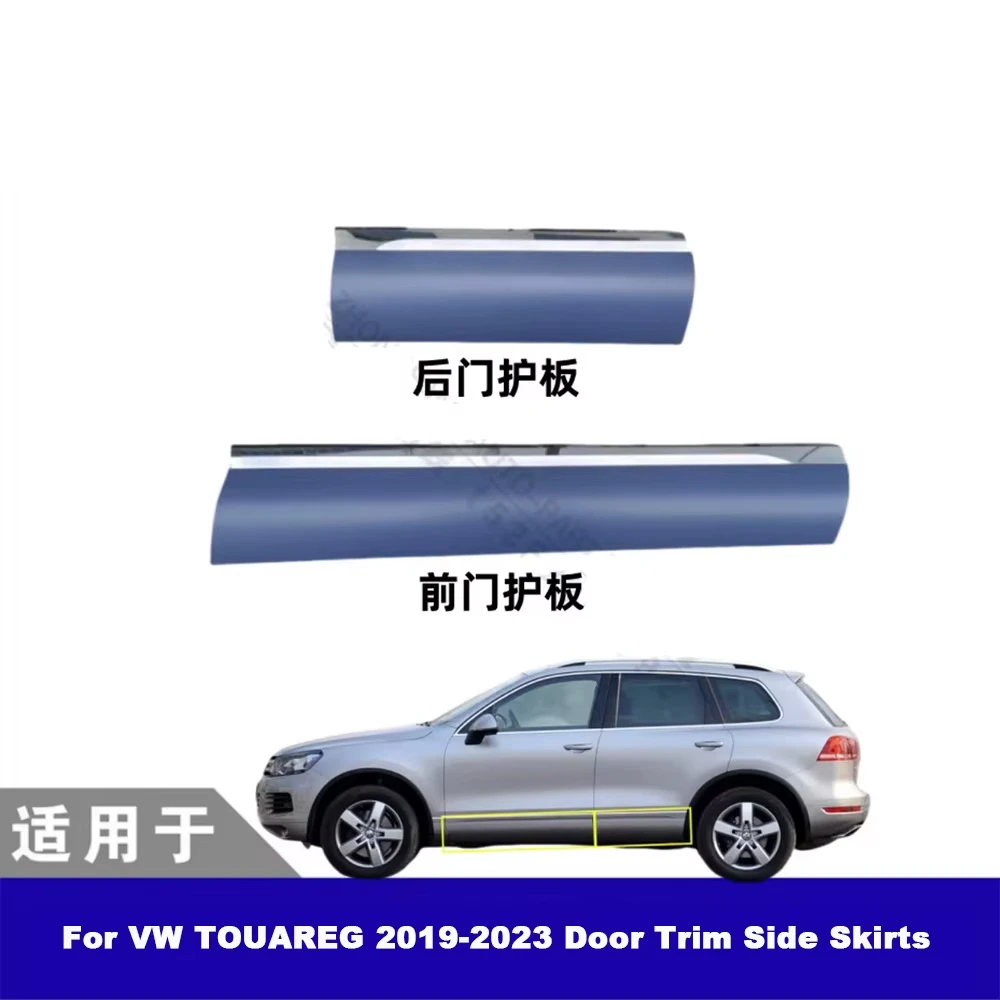 

Car Door Trim Strip Electroplated Bright Strip Door Lower Trim Panel Guard Side Skirts For 2019-2023 Volkswagen VW Touareg