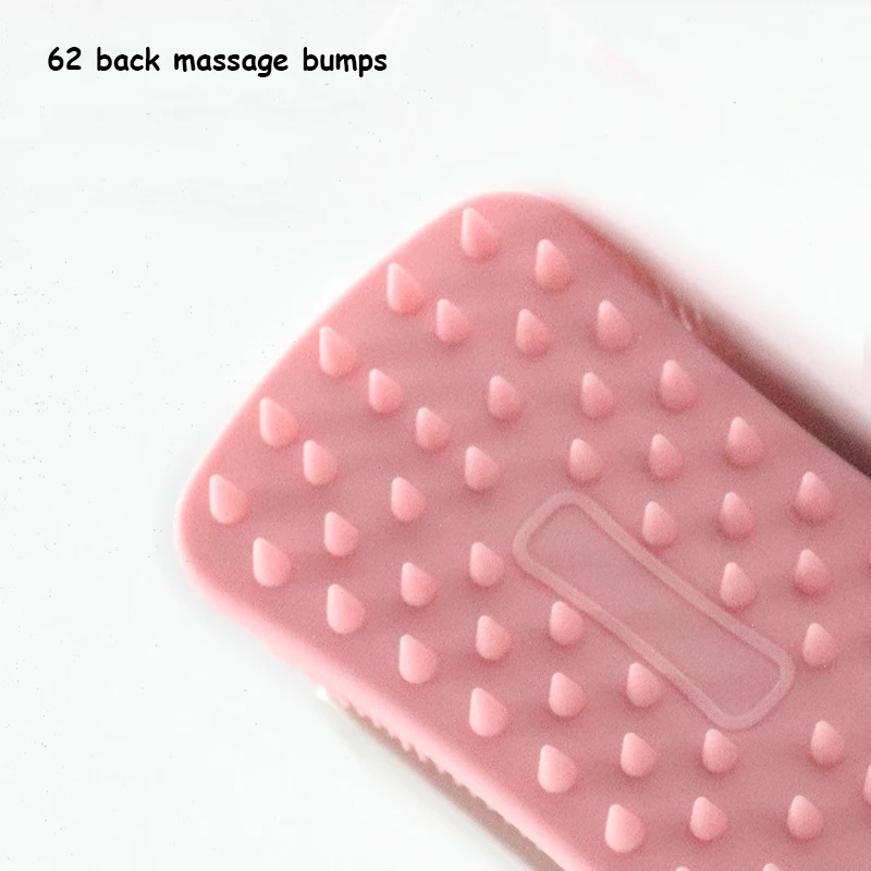 Silicone Body Scrubber Shower Exfoliating Scrub Sponge Bubble Bath Brush Massager Skin Cleaner Cleaning Pad Bathroom Accessories