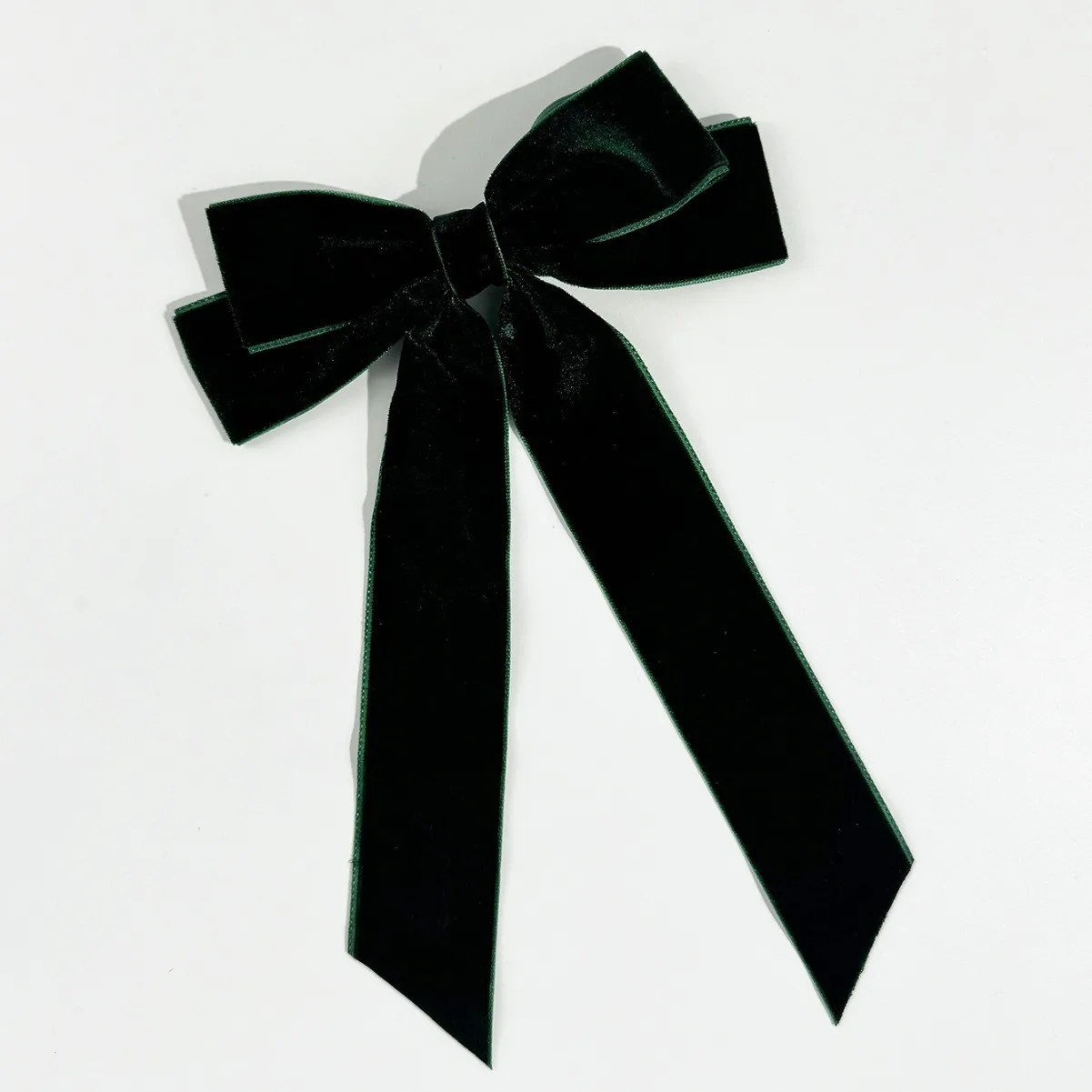 خمر المخملية القوس دبابيس الشعر المشابك للفتيات الزفاف الشريط الطويل الكورية مشبك شعر Hairgrip اكسسوارات عيد الميلاد حزب الشعر #3